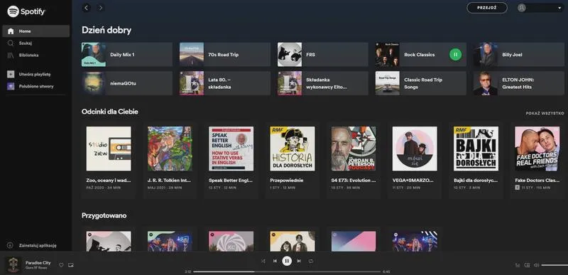 Organizacja biblioteki Spotify