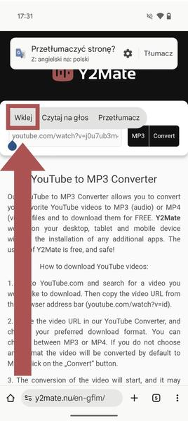 Ściąganie muzyki z YouTube