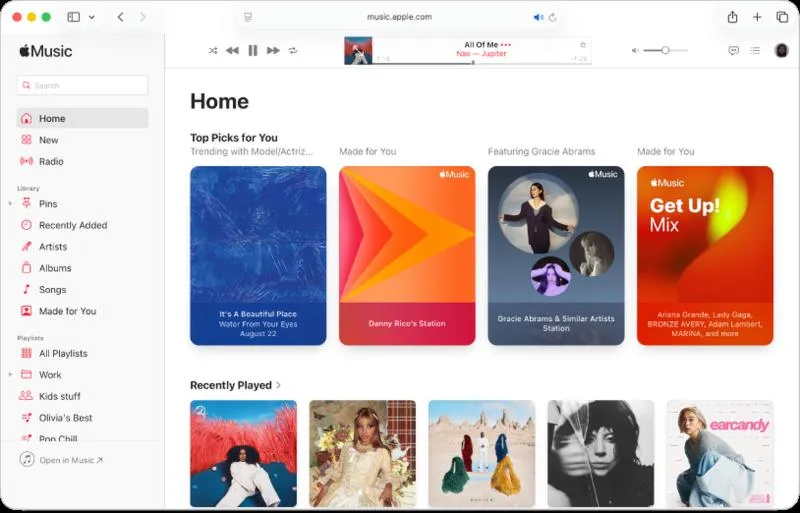 Synchronizacja muzyki Apple Music